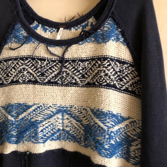 Free People Distressed Fair Isle Sweater - Picture 2 of 8